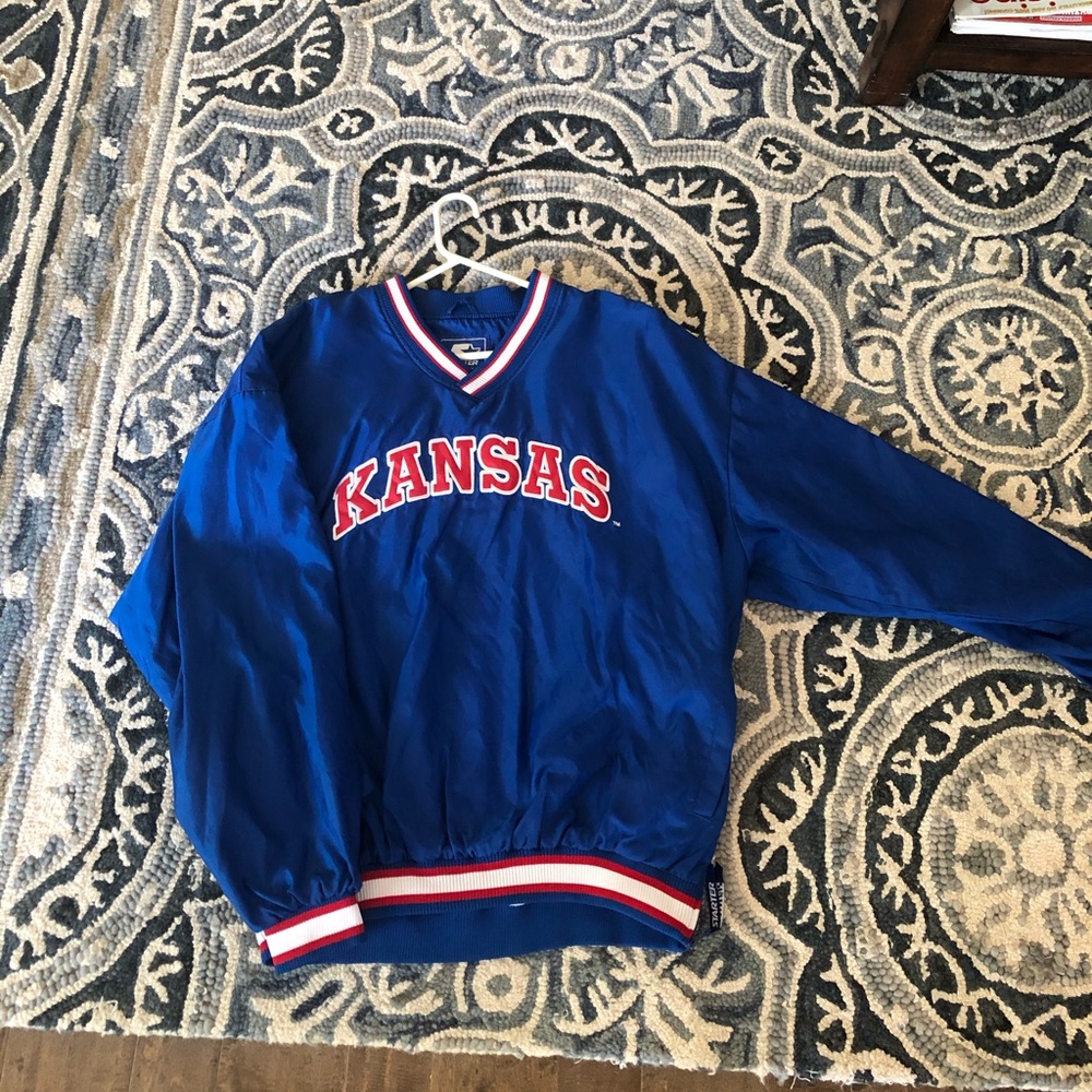 Kansas Jayhawks XXL Blue Windbreaker